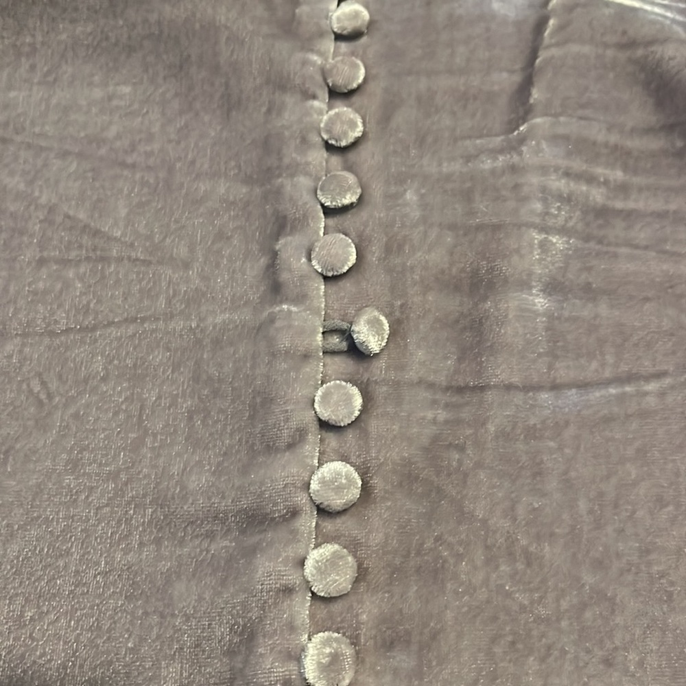 Madewell velvet Lilac Top - Picture 2 of 3